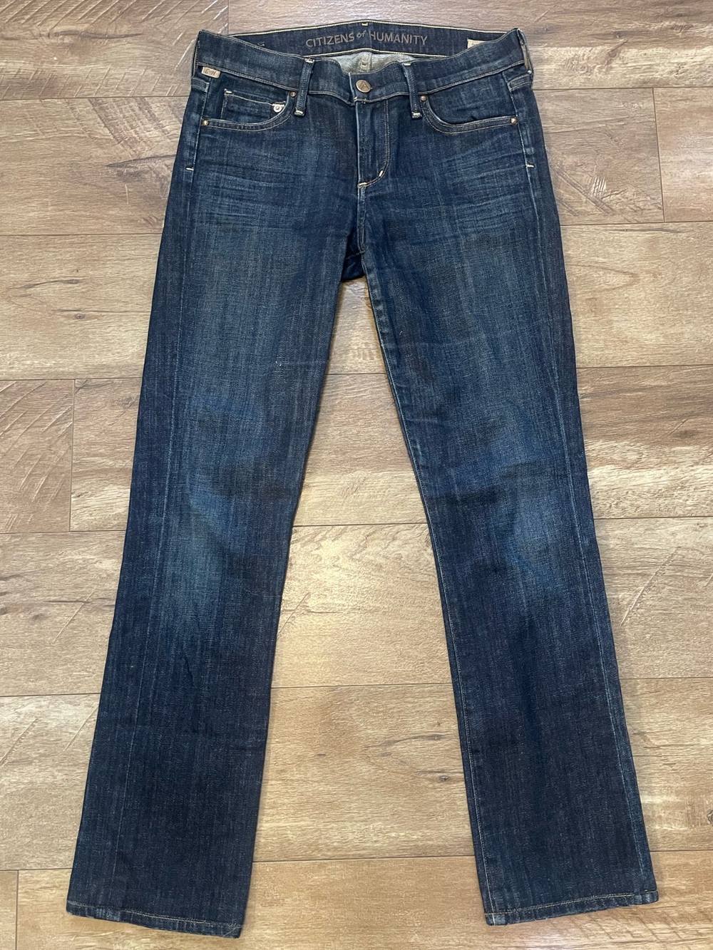 Citizens of Humanity Ava Low Rise Straight Leg Jeans 27 Dark Wash Y2K